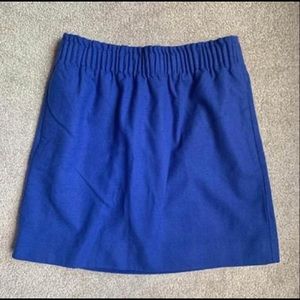J. Crew Blue wool skirt